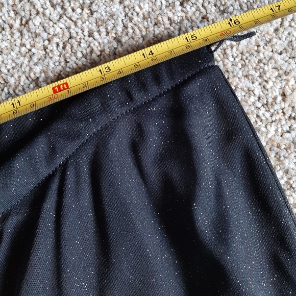 ONYX NITE - Black Flowy Sparkly Palazzo - Size: L - Picture 11 of 16